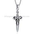 Hot sale stainless steel israel orthodox silver cross pendant